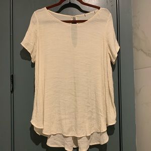Anthropology Linen Coverup Top